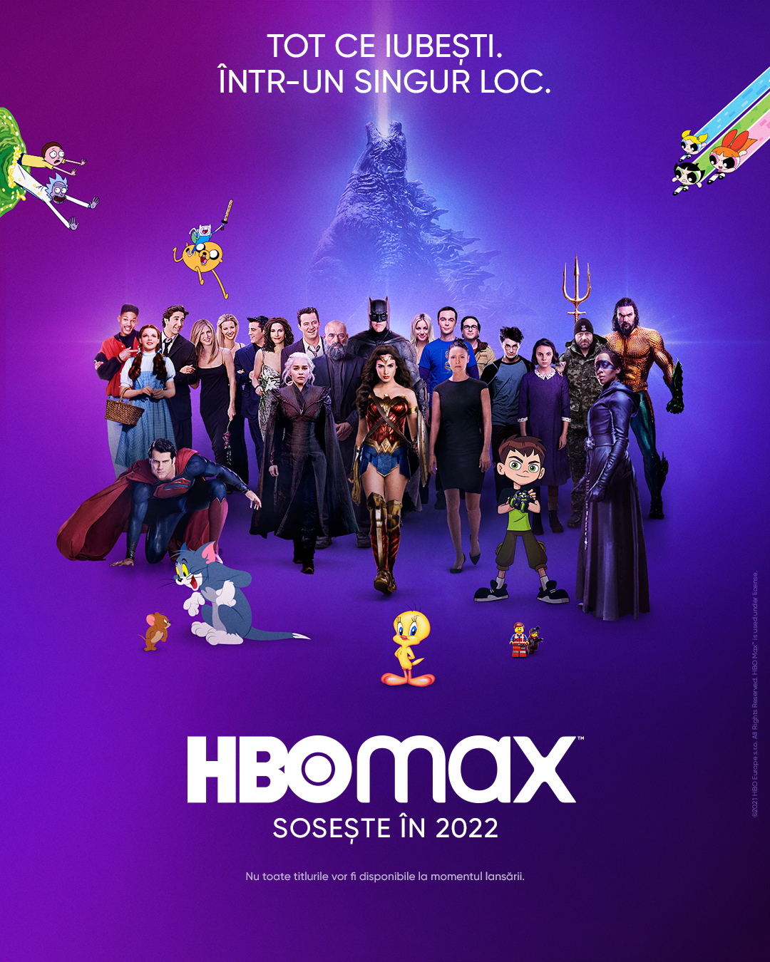 Platforma de streaming HBO Max, lansată pe 8 martie în România